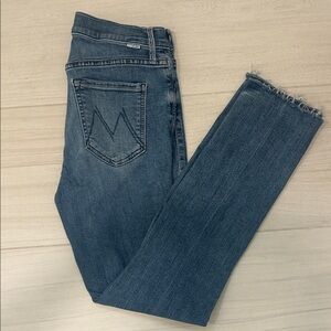 MOTHER Dark Blue Skinny Jeans